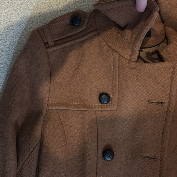 Men's Brown Double-Breasted Trench Coat - Picture 4 of 10